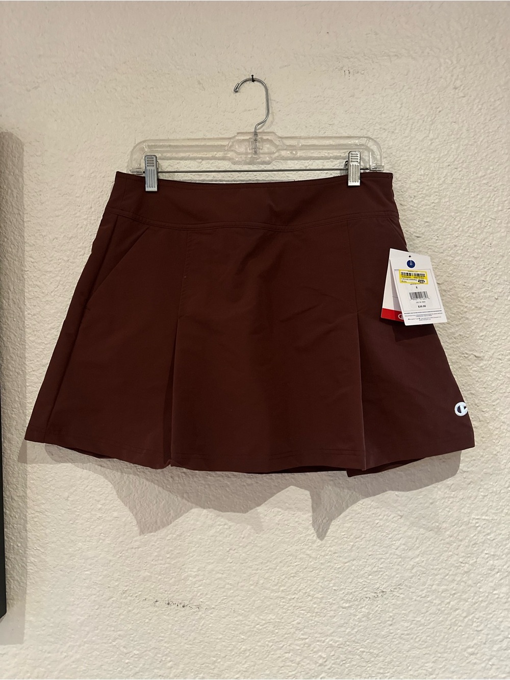 Champion Brown Athletic Skort with Logo Detail small dust stain/wrinkly